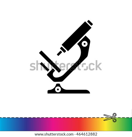 Web icon. Microscope