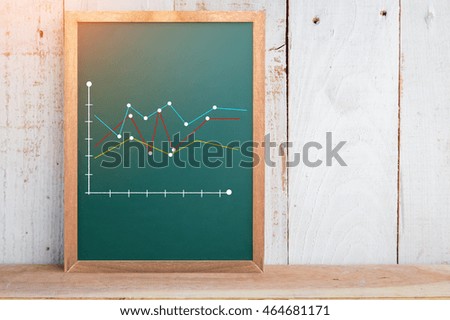 financial graph analysis on chalkboard texture background and old plank wooden wall and floor business concept.jpg