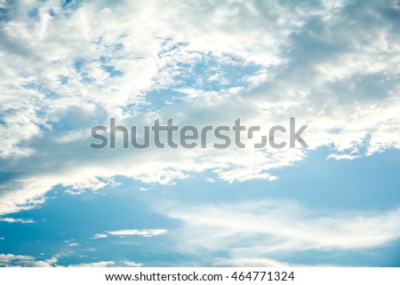 blue sky cloud outdoor on air and day light 