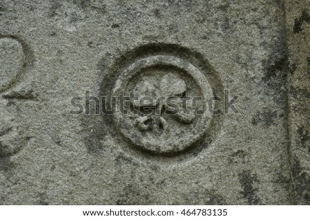 Shamrock carved out of stone 
