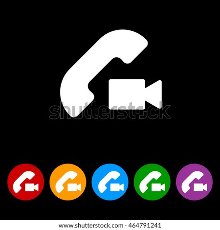 Web icon. Video call