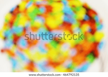 colorful color of chocolate blurred style  
