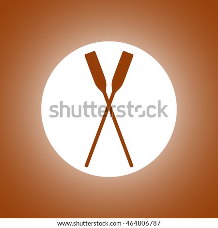 Paddle icon vector. Concept illustration for design.