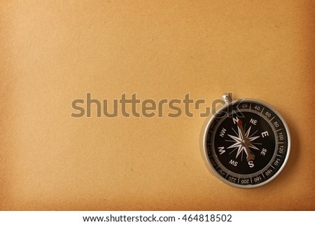 old paper with compass 