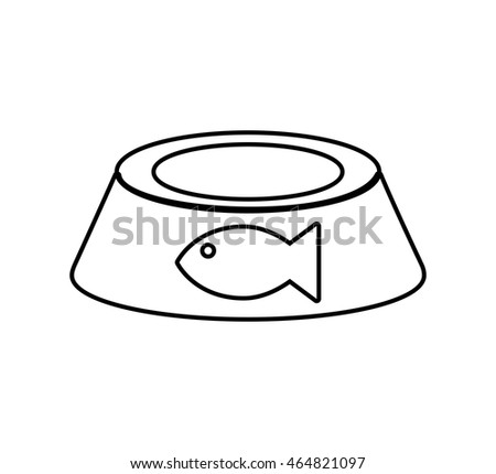 food fish cart love pet animal icon. Isolated and flat illustration. Vector graphic