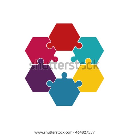 puzzle jigsaw game figure icon. Isolated and flat illustration. Vector graphic