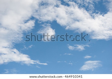 Beautiful White Clouds in Blue Sky