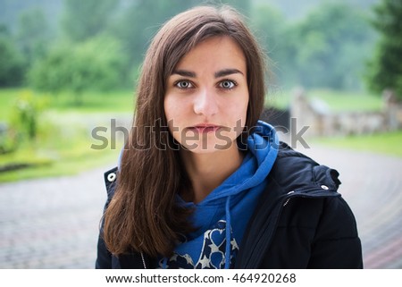 portrait of a beautiful teen girl