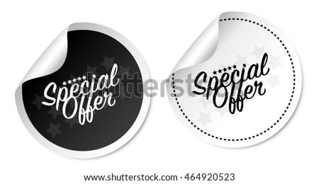Special offer stickers Royalty-Free Stock Photo #464920523