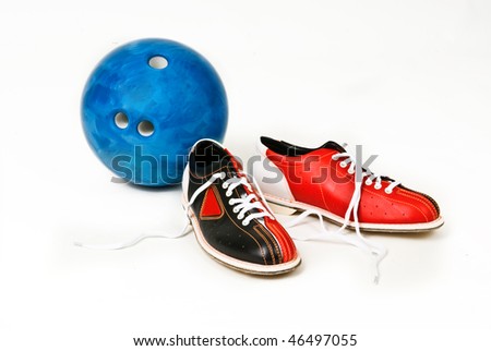 shoes and bowling ball