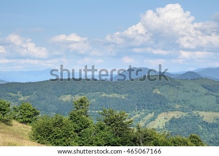 Carpathian Mountains. Transcarpathia