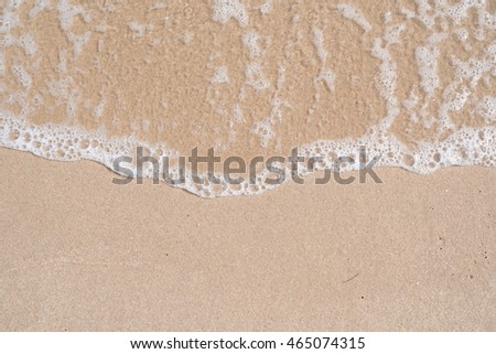 sea bubble on the sand beach