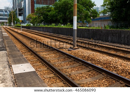 Railway at outdoor