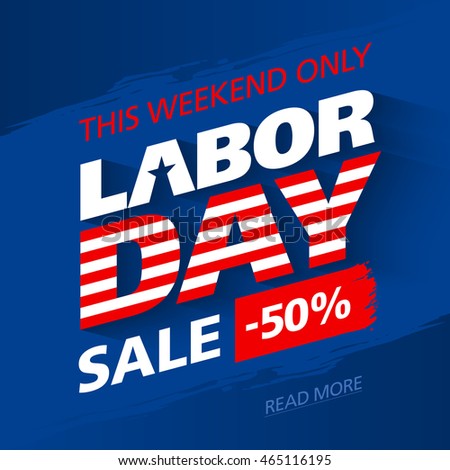 Labor Day Sale advertising banner design