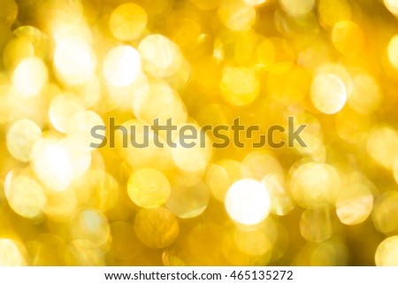 Christmas Gold Background. Defocused Background. Blurred Bokeh