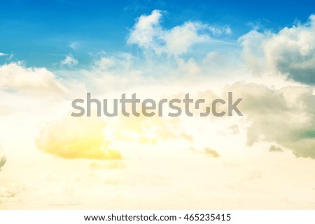 Sky and clouds, light background