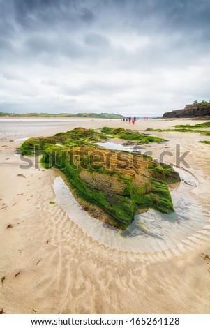 beach near padstow and stepper point cornwall england uk