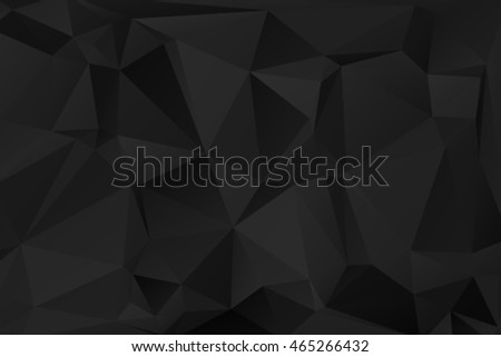 Black abstract polygonal background