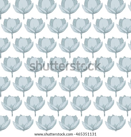vector pattern blue flower.swatch pattern