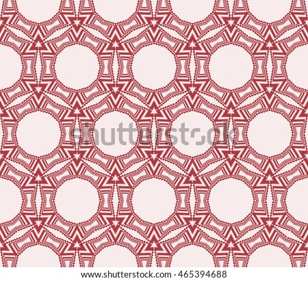 hexagon shape pattern. Series mirror transformation of hexagon shapes. Vector illustration. For the interior design, printing, textile industry. Pink color