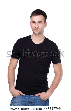 Handsome man isolated over a white background