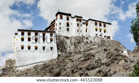Pethub Galdan Targaisling Monastery in Spituk - Leh, Ladakh, Jammu and Kashmir, India.
