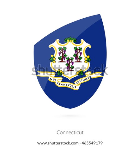 Flag of Connecticut. Vector Illustration.