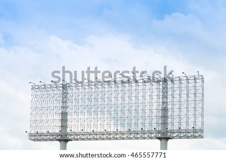 Steel frame for large billboard  ready for rent
