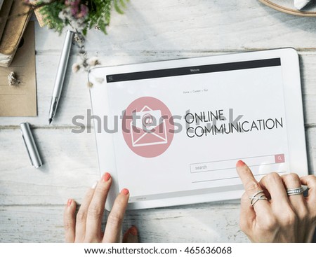 Online Communication Webpage Envelop Mail Concept