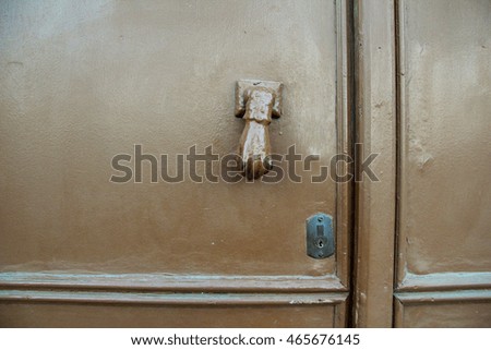 door handle wood background texture wall