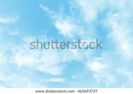 Soft blurred of sky and cloud with a pastel color style for background.