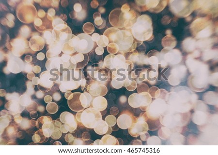 Light from bulb and the sun is beautiful bokeh for text or background