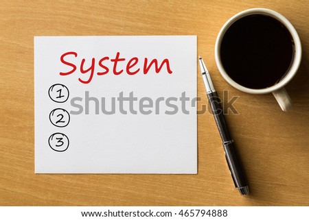 System blank list, security concept