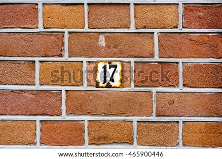 House number seventeen (17)