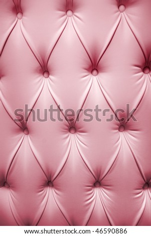 Pink picture of genuine leather upholstery