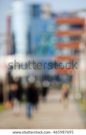 shadows and silhouettes on the street , for blurred background