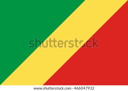 Vector image of Congo flag.  Proportion2:3. EPS10.
