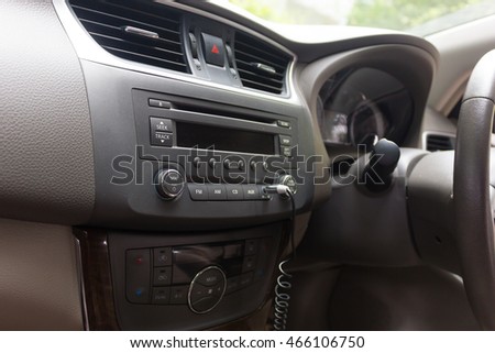 car interior detail.