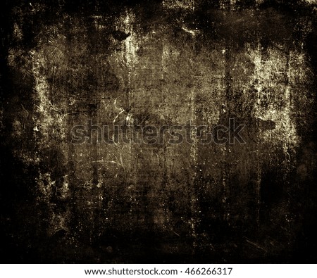  Grunge Scratched Dark Brown Texture Background With Frame. Beautiful old wall