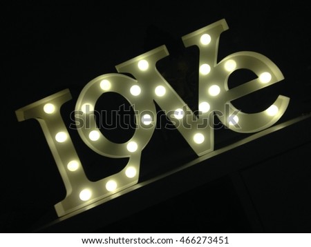 Abstract love sign