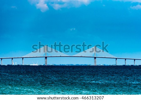Sunshine Skyway Bridge in Tampa Florida