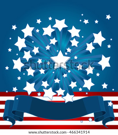 An American starburst background