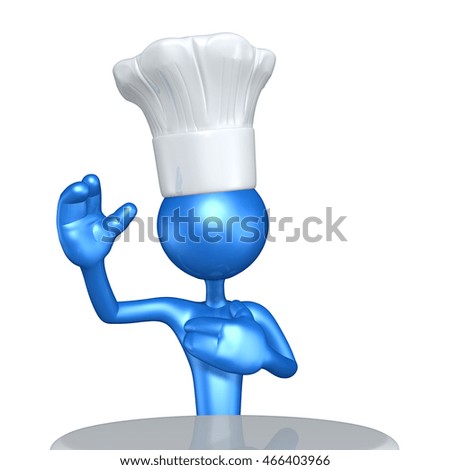 Chef Character 3D Illustration