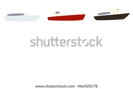 Simple ship and boat  background