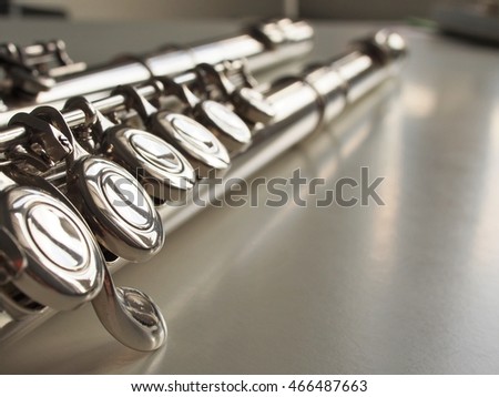 two flutes Royalty-Free Stock Photo #466487663
