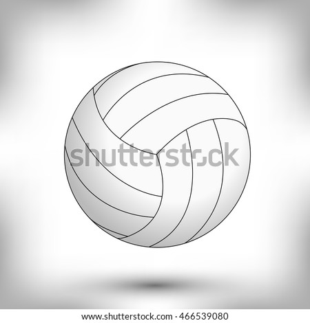 volleyball on a black background