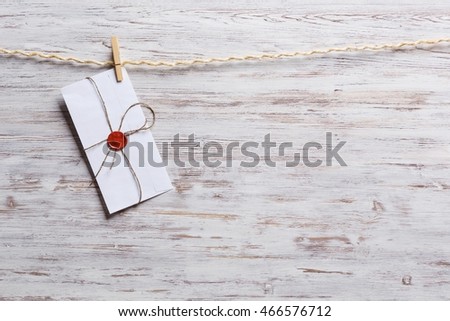 Envelopes on rope