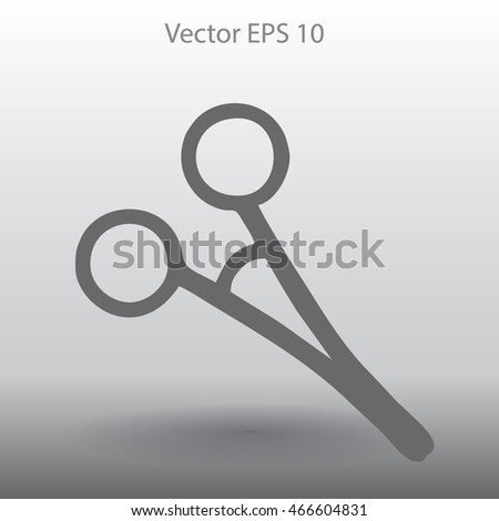 Medical scissors vector illustration