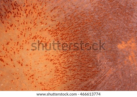 old wall rusty metal plate, red grunge background texture