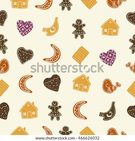 biscuit seamless pattern